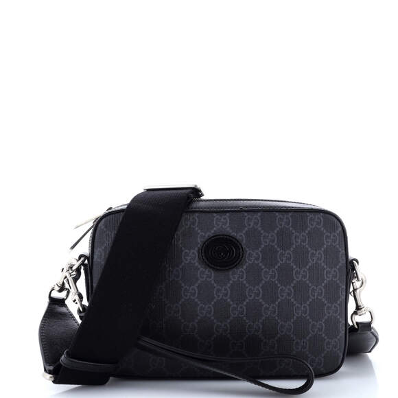 Gucci Interlocking G Patch Shoulder Bag #184091G86B - Picture 1 of 8